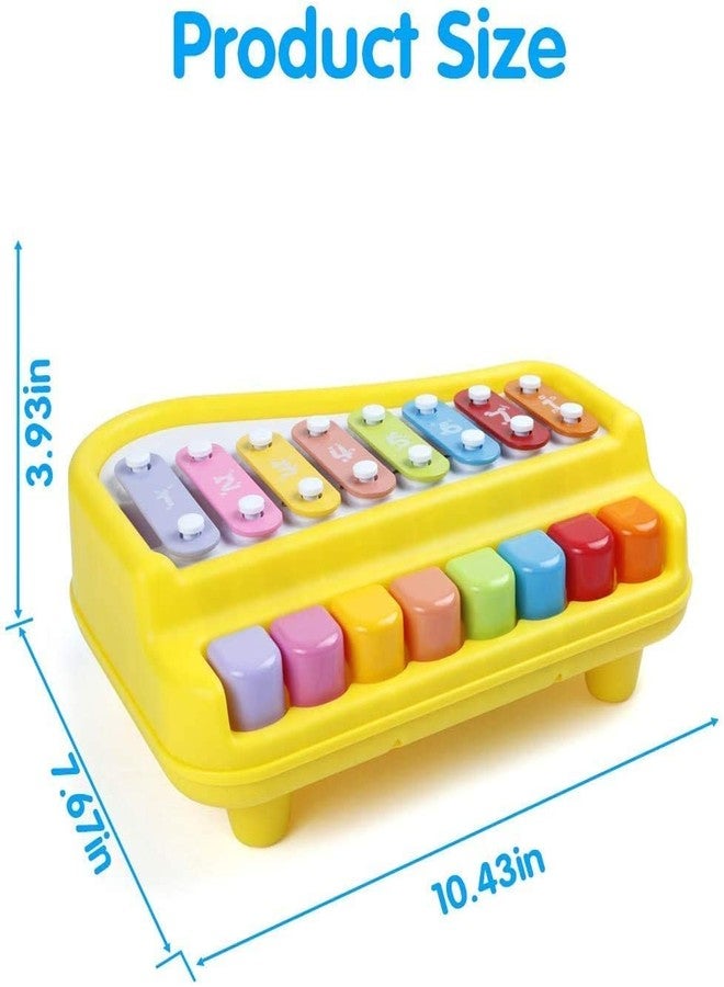 Kriva export Toy Magic 2 in 1 Big Piano Xylophone Musical Toy for Kids(Age 3+) with 8 Keys,2 Sticks,Keyboard Xylophone Piano-Preschool Musical Learning Instruments Gift Toy for Baby - Image 2